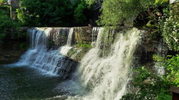 Chagrin Falls on the Chagrin River