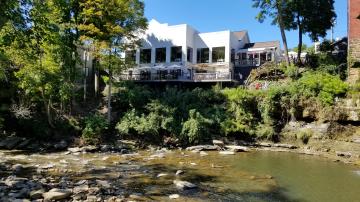 Restaurant Overlooking the Chagrin River