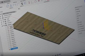 Logo Table 3-D Rendering