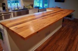 Rustic Oak Barn Wood Kitchen Countertop 2
