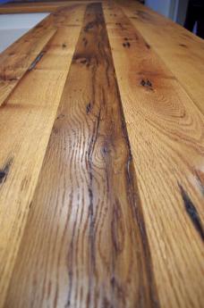 Rustic Oak Barn Wood Kitchen Countertop 3