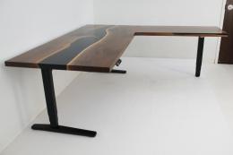 Standing L Shaped Desk With Adjustable Base 1759 6