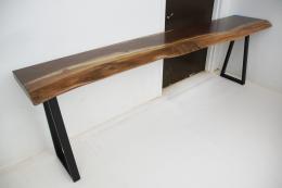 River Dining Table With Matching Live Edge Walnut Sofa 