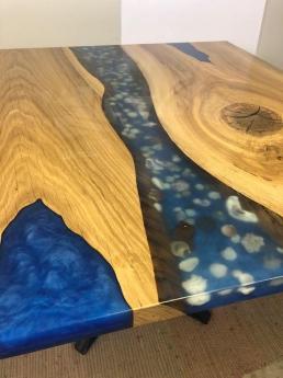 live edge seashell table for kathleen