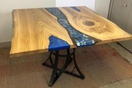 LIve Edge Seashell Table for Kathleen