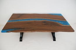 Live Edge Conference Table With LED Lights 1770 2