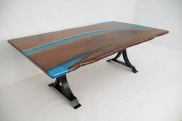 Live Edge Conference Table With LED Lights 1770 1