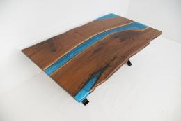Live Edge Conference Table With LED Lights 1770 3