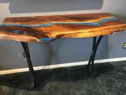 Walnut Live Edge River Side Table