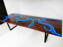 Ohio River CNC Dining Table With LED Lights 1503 1