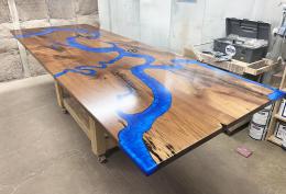 Ohio River CNC Dining Table With LED Lights 1503 3