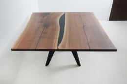 Live Edge River Table With Custom Base 1361 7
