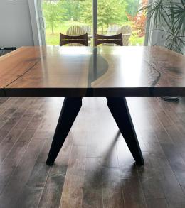 Live Edge River Table With Custom Base 1361 2