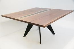Live Edge River Table With Custom Base 1361 5