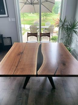 Live Edge River Table With Custom Base 1361 1