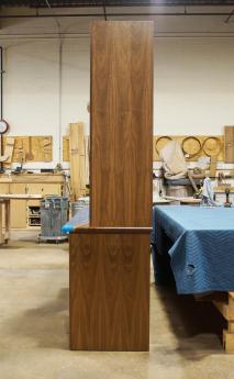 Walnut Wine Cabinet With Live Edge Shelves 0018 3