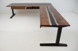 Sit Stand Walnut River Desk 1769 2