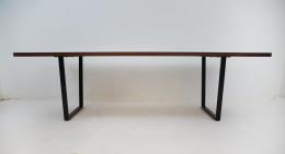 Large River Dining Table With Walnut & Translucent Epox