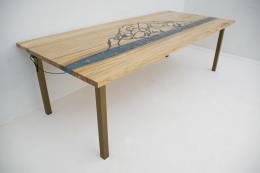 CNC of Mount Denali On Elm Dining River Table 1772 6