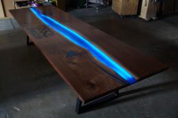 Conference Table With CNC Logo and LED Lights 1795 15