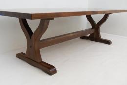 Walnut River Table With Embedded Gemstones 1778 3