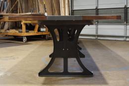 Walnut Conference Table With Steel Inlay 1794 4