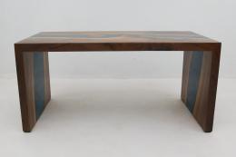 Double Waterfall Walnut Coffee Table 0025 3