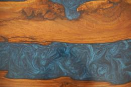 Live Edge Walnut & Epoxy Kitchen Island Top 1804 4