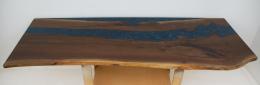 Live Edge Walnut & Epoxy Kitchen Island Top 1804 3