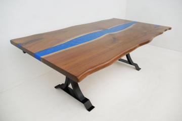 Blue LED River Table