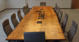 Live Edge Conference Table With CNC Logo 1817 2