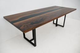 Walnut River Table With Black Epoxy 1853 1