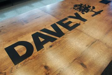 Davey Live Edge Conference Table - CNC Logo