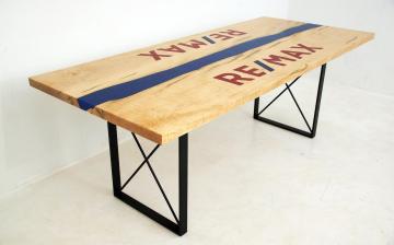 Remax Maple Conference Table with Resin Logo