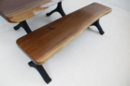 Small Walnut Table With Matching Bench 1835 7