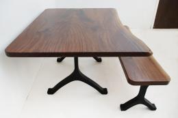 Small Walnut Table With Matching Bench 1835 2