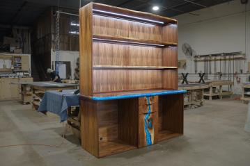 Live Edge Wine Cabinet
