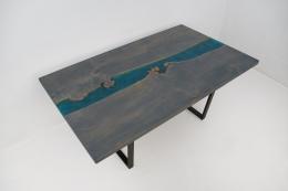 Gray Stained LED Dining Table 1830 3