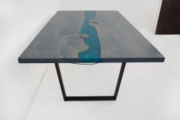 Gray Stained LED Dining Table 1830 8