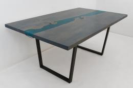 Gray Stained LED Dining Table 1830 2