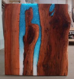 Australian Beefwood Live Edge Countertop With Double Wa