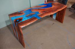 Australian Beefwood Live Edge Countertop With Double Wa