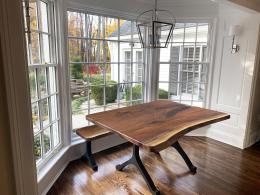 Small Walnut Table With Matching Bench 1835 10