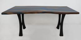 Live Edge Walnut River Table 1858 5