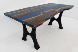 Live Edge Walnut River Table 1858 4