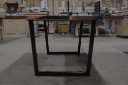 Live Edge Walnut River Table With Black Epoxy 1900 6