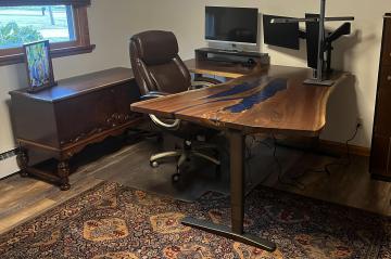 Live Edge Sit-Stand Desk