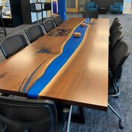 Conference Table With CNC Logo and LED Lights 1795 16