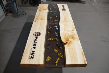 Elm Conference Table With Embedded Scale Construction M