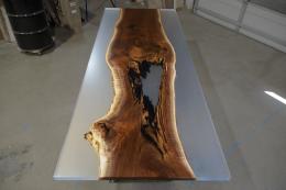 Walnut Dining Table With Clear Epoxy 1943 3